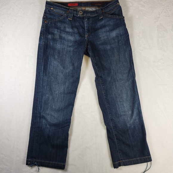 AG Adriano Goldschmied The Split Denim Cropped Jeans Women's Size 26 Regular - Picture 1 of 9